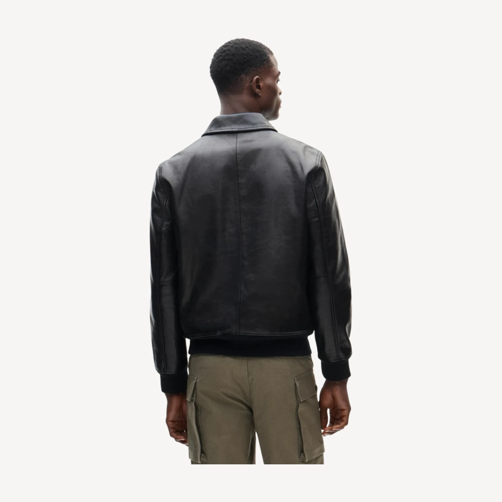 Limited-edition flight jacket in Italian leather
