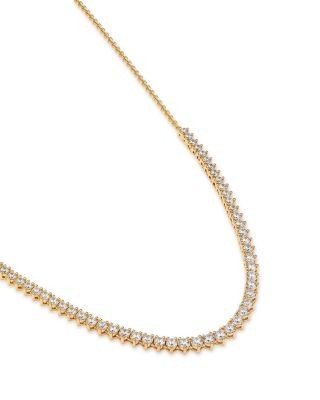 Bloomingdale's Fine Collection Diamond Tennis Necklace in 14K Yellow Gold, 2.0 tcw
