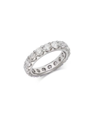 Bloomingdale's Fine Collection Luxe Collection Certified Lab Grown Diamond Eternity Band in 14K White Gold, 4.0 tcw