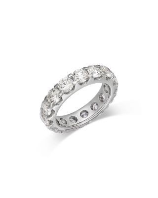 Bloomingdale's Fine Collection Luxe Collection Certified Lab Grown Diamond Eternity Band in 18K White Gold, 5.0 tcw