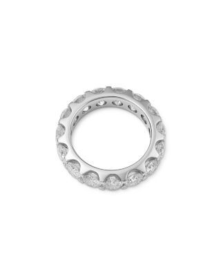 Bloomingdale's Fine Collection Luxe Collection Certified Lab Grown Diamond Eternity Band in 18K White Gold, 5.0 tcw