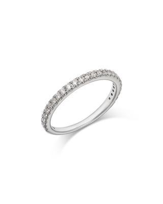 Bloomingdale's Fine Collection Luxe Collection Certified Lab Grown Diamond Half Pave Band in 18K Gold, 0.33 tcw