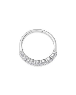 Bloomingdale's Fine Collection Luxe Collection Certified Lab Grown Diamond Seven Stone Band in 14K White Gold, 1.0 tcw