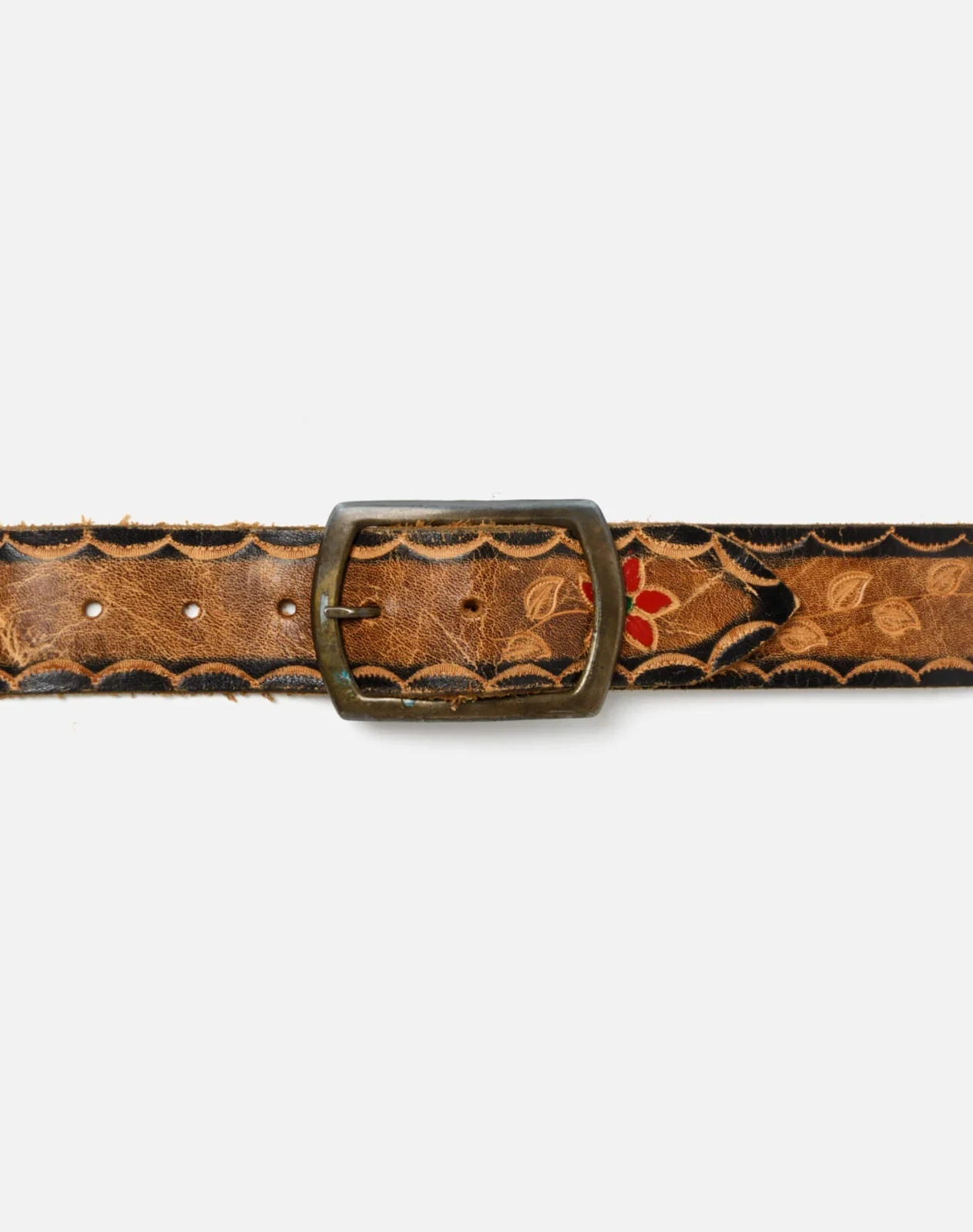 RE/DONE Vintage | 70s Embossed Painted Belt | Vintage Belts