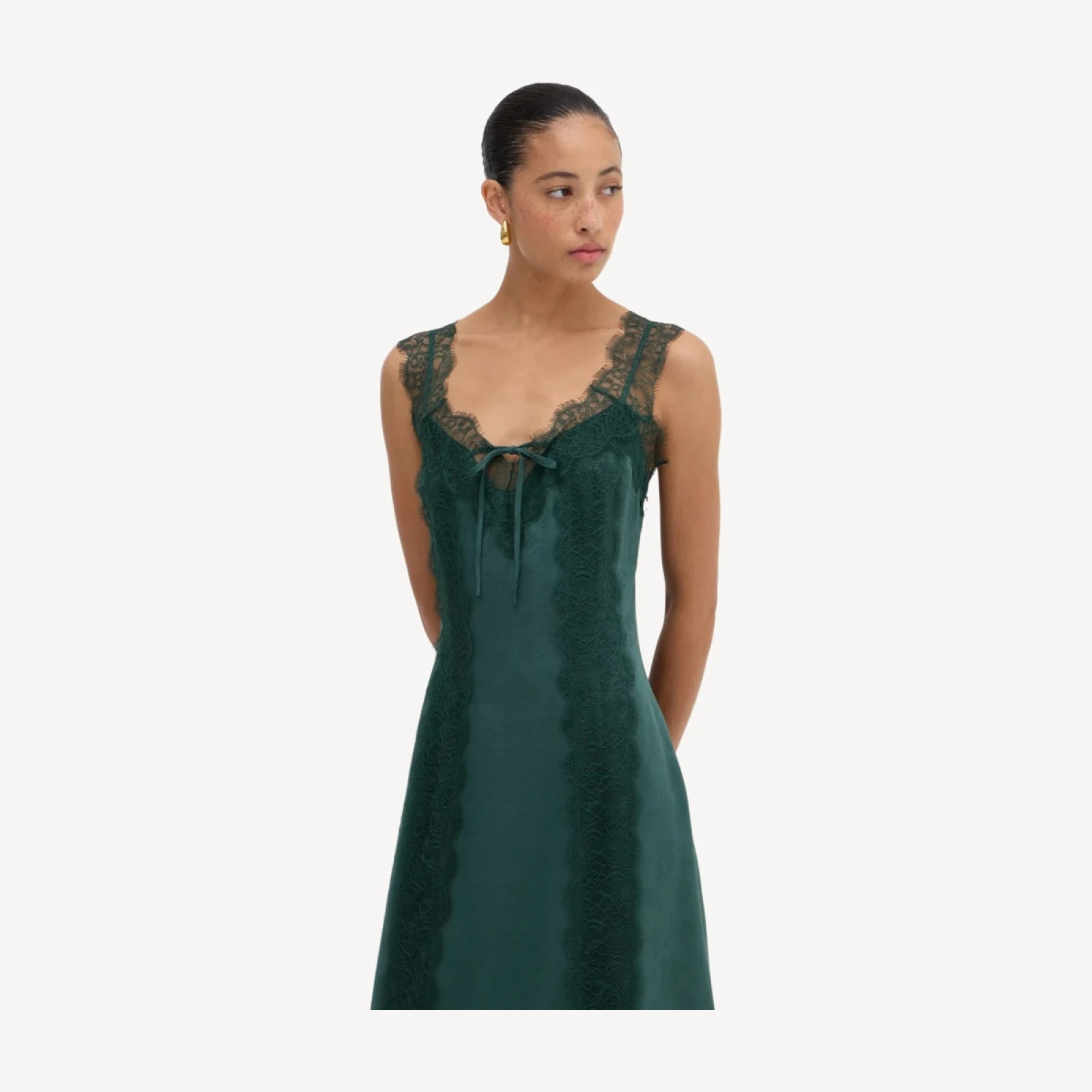 The Winsome Dress - Jadeite Floral Jacquard