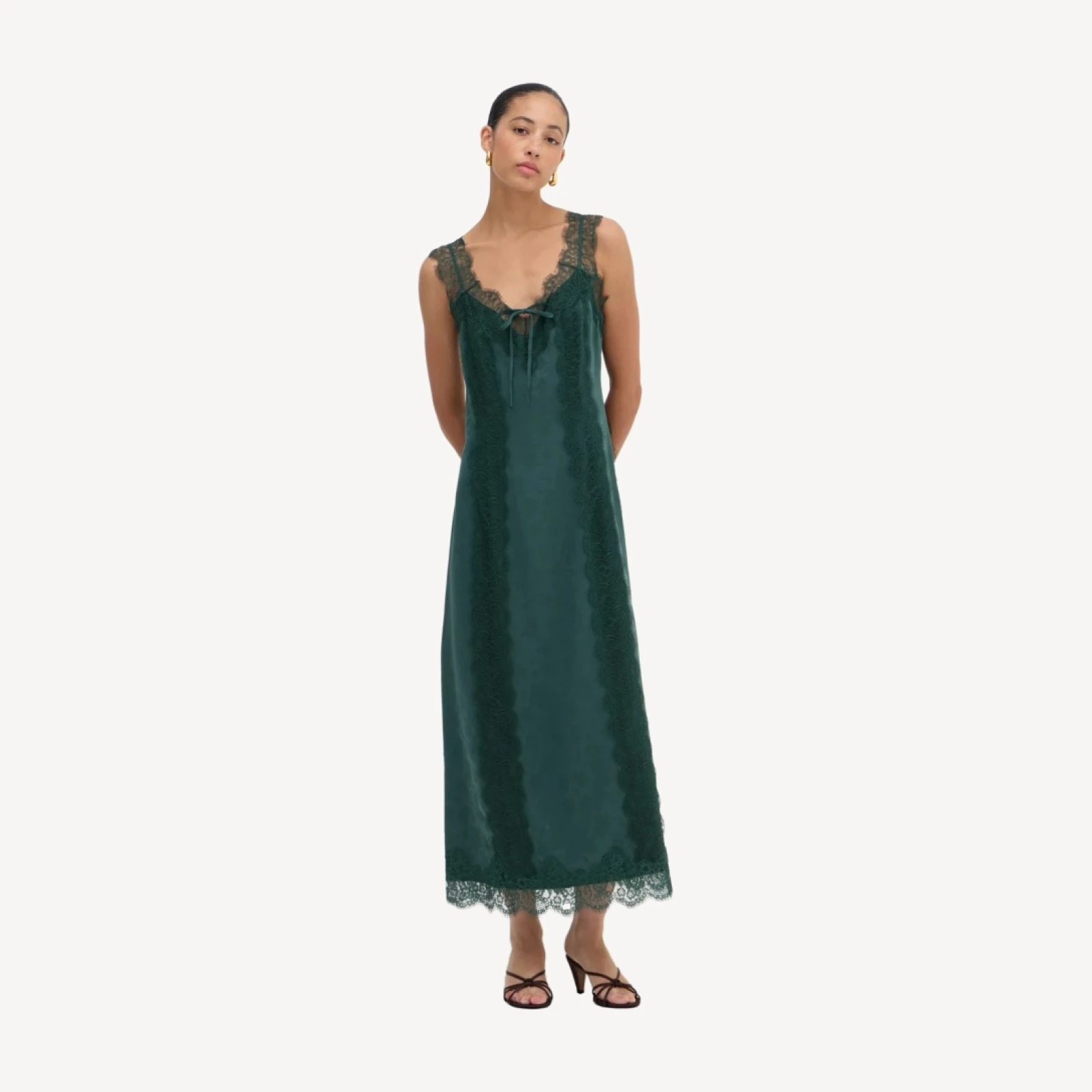 The Winsome Dress - Jadeite Floral Jacquard