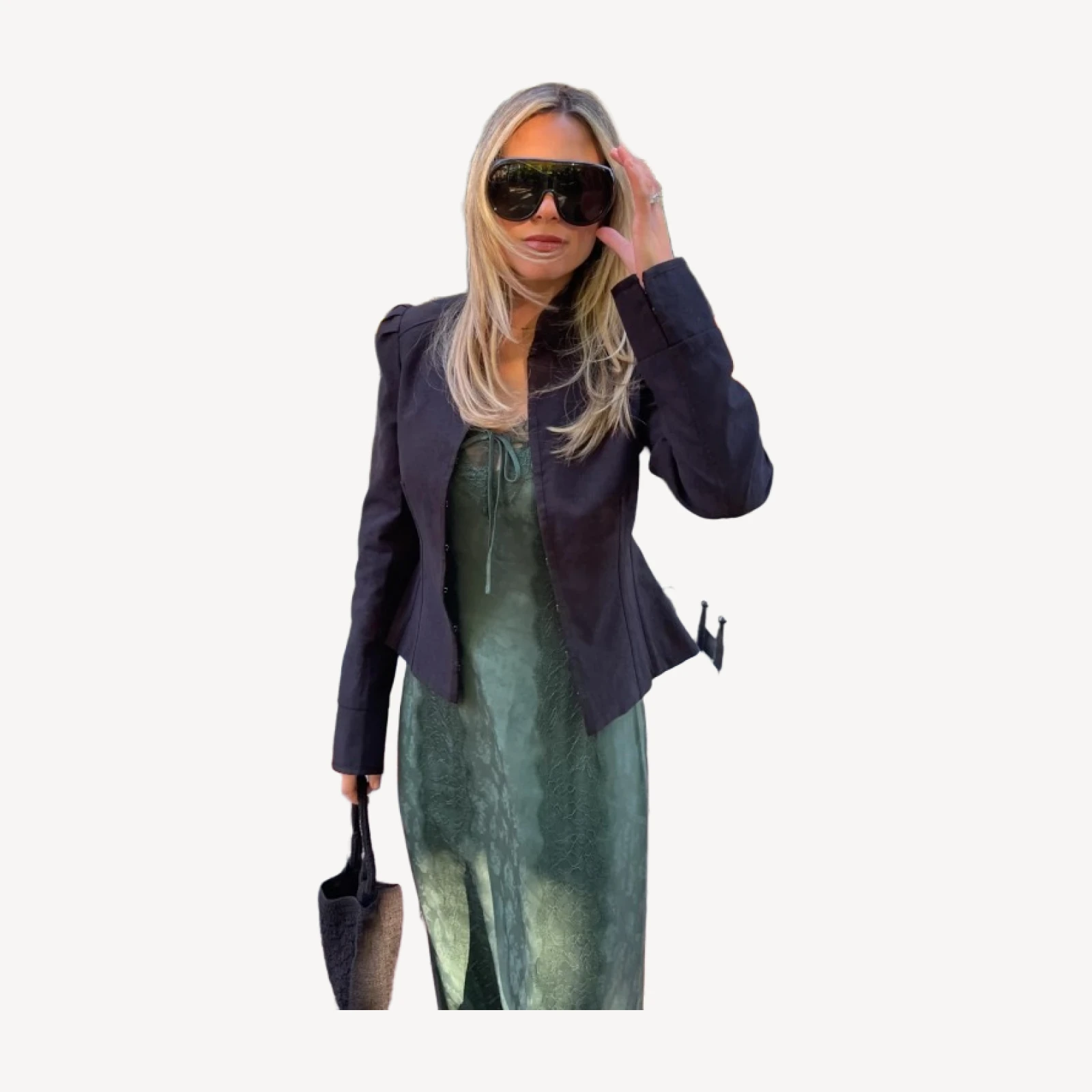 The Winsome Dress - Jadeite Floral Jacquard