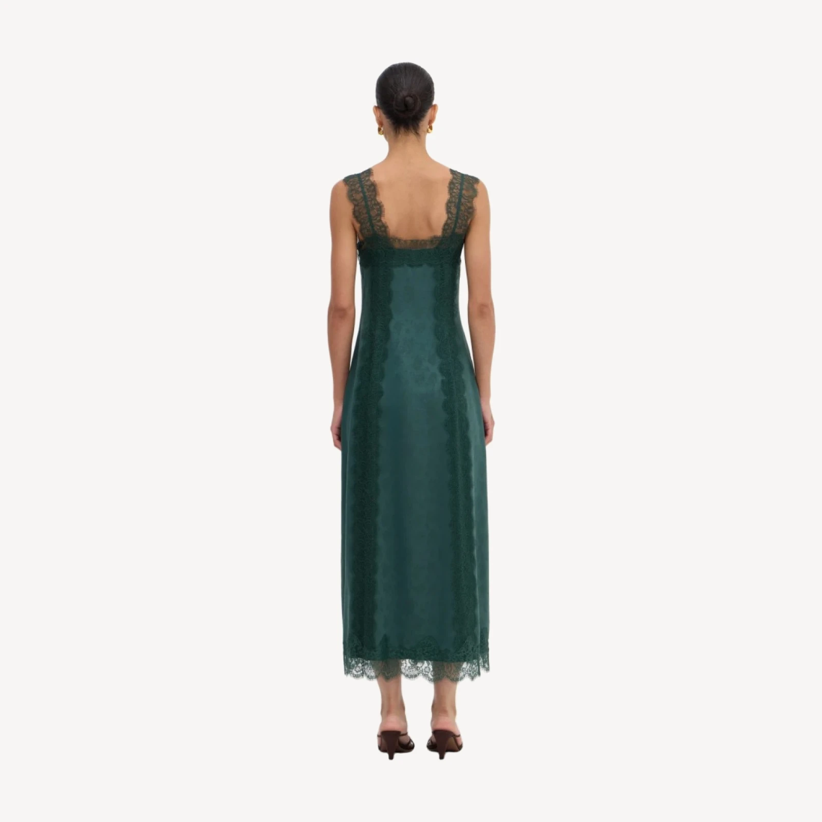 The Winsome Dress - Jadeite Floral Jacquard