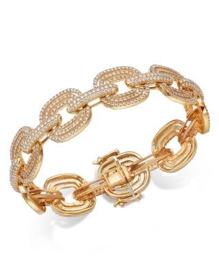 Bloomingdale's Fine Collection Diamond Link Bracelet in 14K Yellow Gold, 6.0 tcw