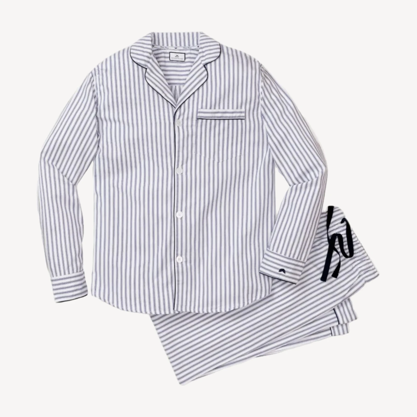 Petite Plume™ men's pajama set in french ticking