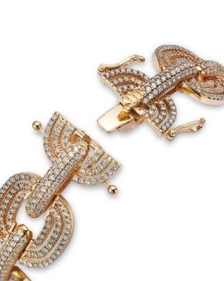 Bloomingdale's Fine Collection Diamond Link Bracelet in 14K Yellow Gold, 6.0 tcw