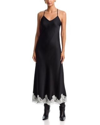 Aqua x Nicky Hilton Lace Trim Slip Dress & Sweater - Exclusive