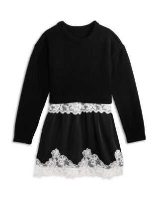Aqua x Nicky Hilton Girls' Long Sleeved Dress, Little Kid, Big Kid - Exclusive