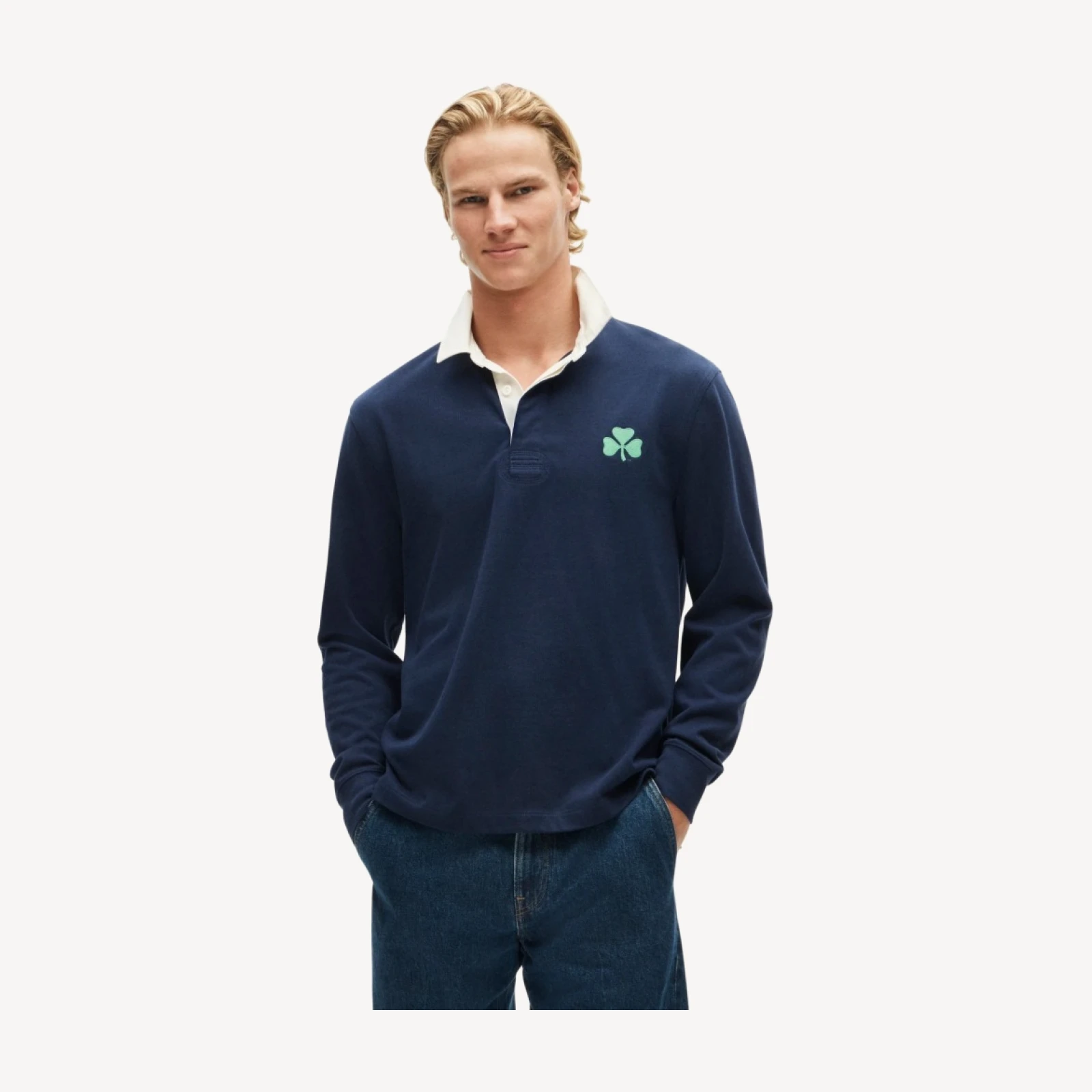 '47 x J.Crew Notre Dame rugby shirt