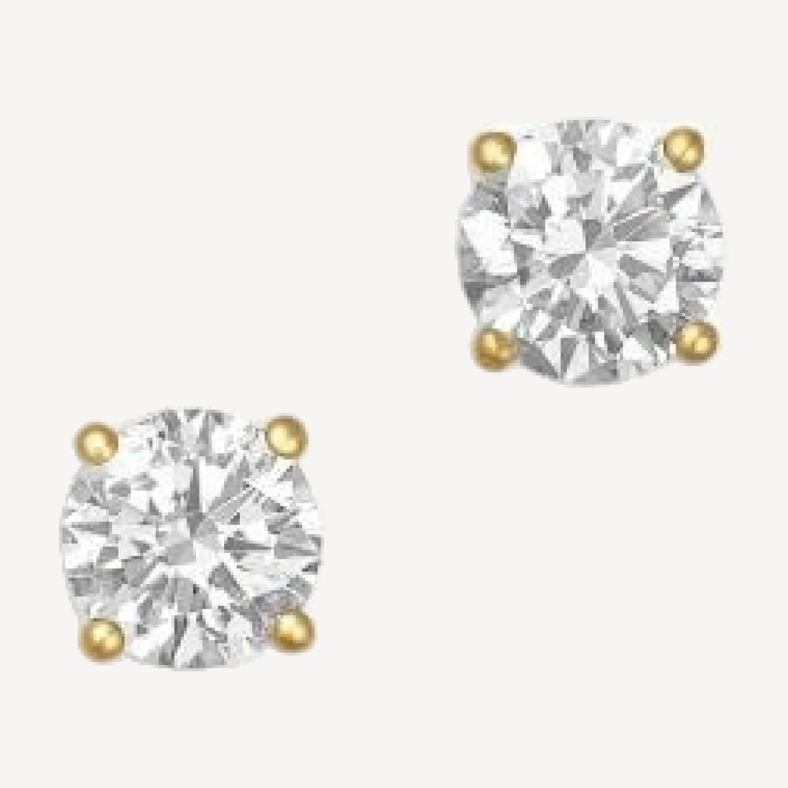 Bloomingdale's Fine Collection Certified Diamond Colorless Stud Earrings in 18K Yellow Gold, 0.75 tcw