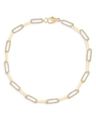 Bloomingdale's Fine Collection Diamond Link Bracelet in 14K Yellow Gold, 0.50 tcw