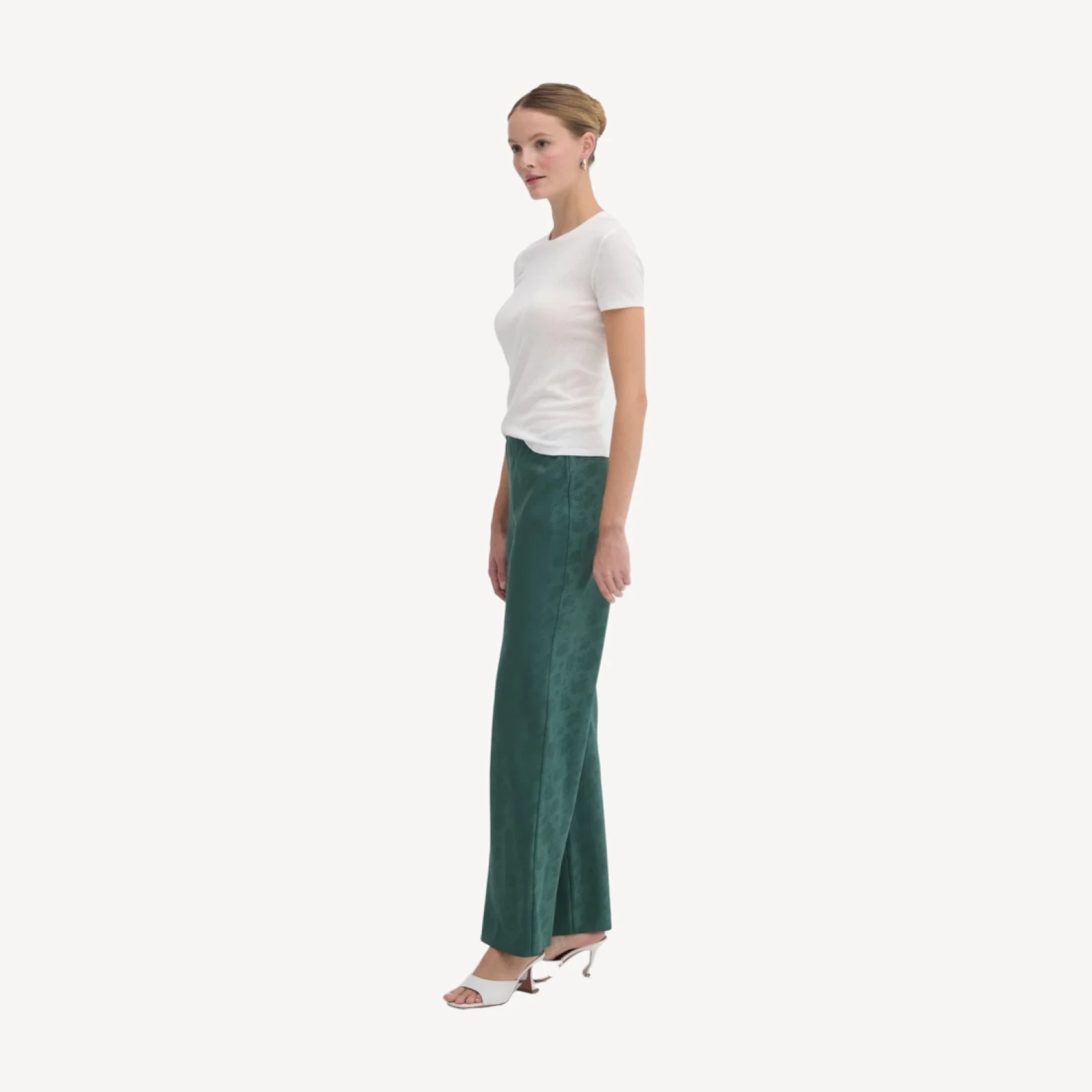 The Beverly Pant - Jadeite Floral Jacquard