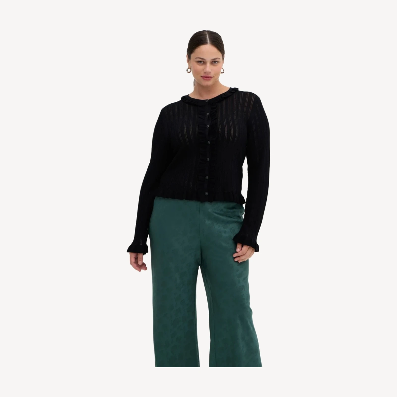 The Beverly Pant - Jadeite Floral Jacquard