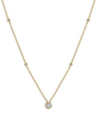 Bloomingdale's Fine Collection Diamond Solitaire Necklace in 14K Yellow Gold, 0.25 tcw