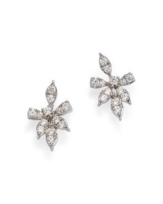 Bloomingdale's Fine Collection Diamond Starburst Stud Earrings in 14K White Gold, 0.50 tcw