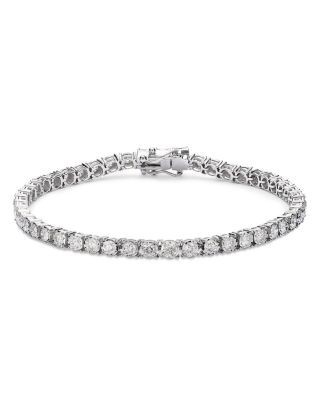 Bloomingdale's Fine Collection Diamond Tennis Bracelet in 14K White Gold, 4.0 tcw