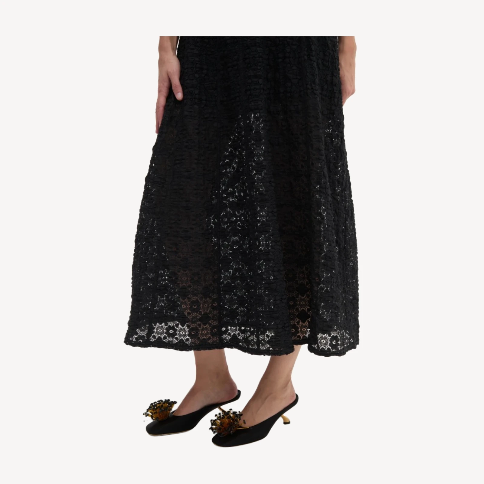 The Leanne Dress - Black Stretch Lace