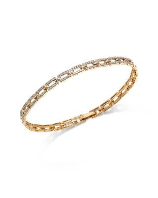 Bloomingdale's Fine Collection Diamond Link Bracelet in 14K Yellow Gold, 0.50 tcw