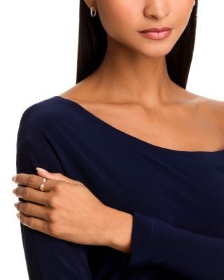 Bloomingdale's Fine Collection Diamond Open Ring in Textured 14K Yellow Gold, 0.10 tcw