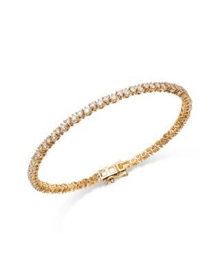 Bloomingdale's Fine Collection Diamond Scatter Tennis Bracelet in 14K Yellow Gold, 2.50 tcw