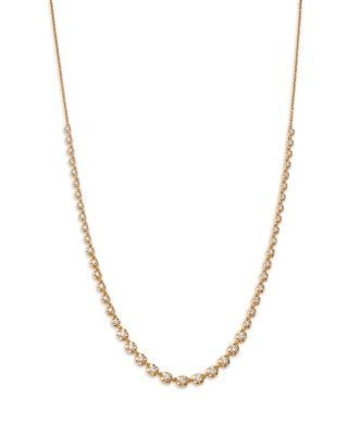 Bloomingdale's Fine Collection Diamond Graduated Collar Necklace in 14K Yellow Gold, 1.0 tcw