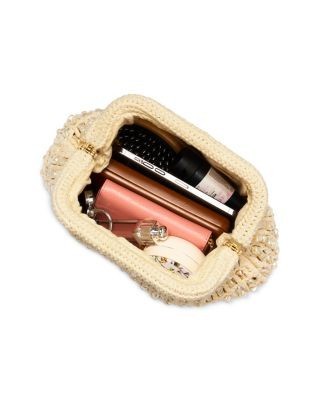Aqua The Pearl Beaded Clutch
