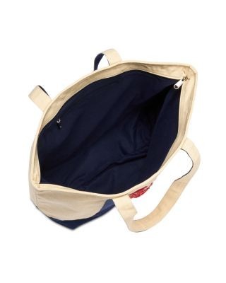 Aqua Large Canvas Tote