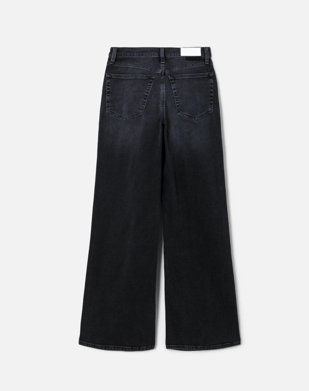 Comfort Stretch High Rise Wide Leg - Washed Noir