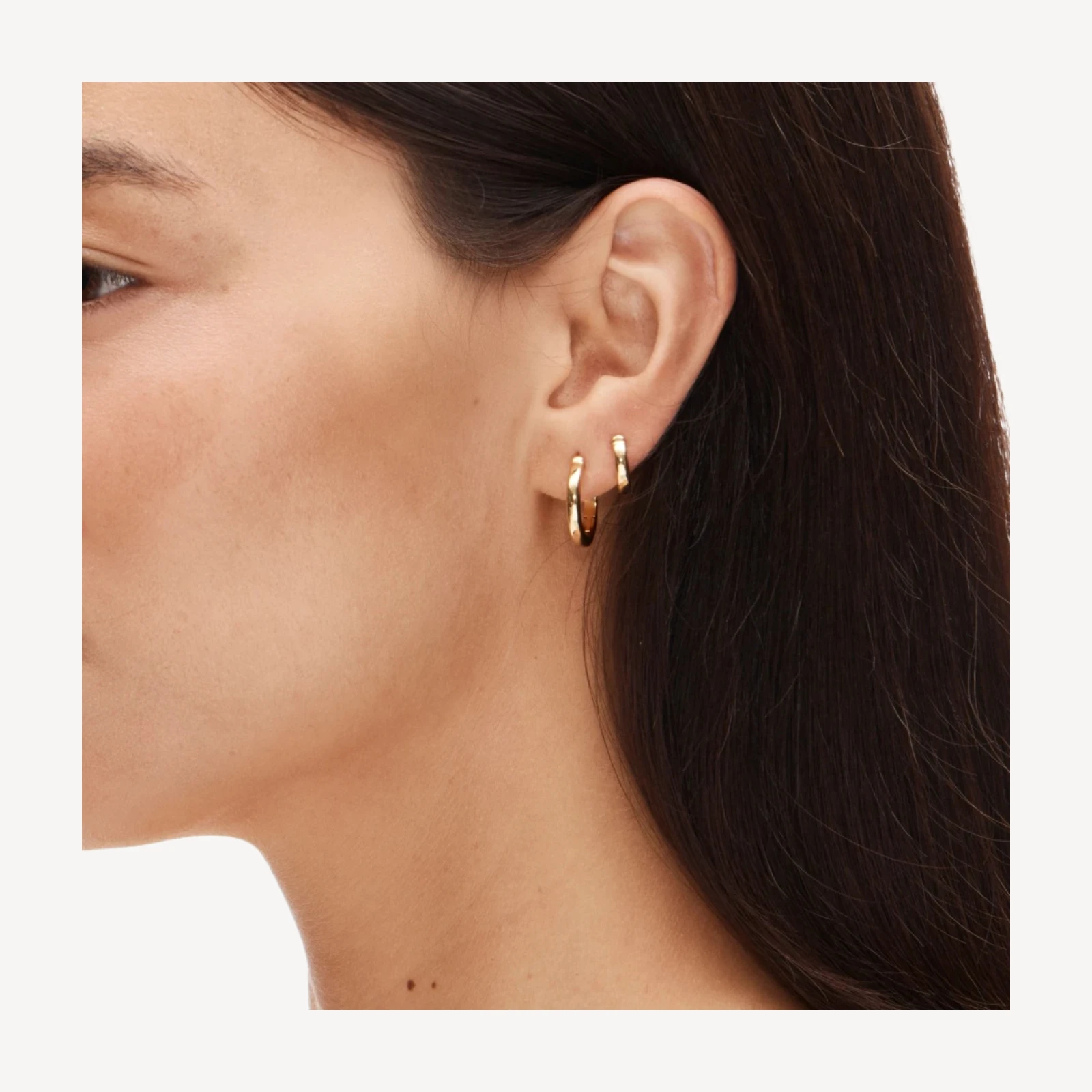 Small hoop earrings set-of-three