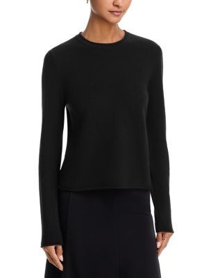 Aqua 100% Cashmere Rolled Edge Sweater - Exclusive