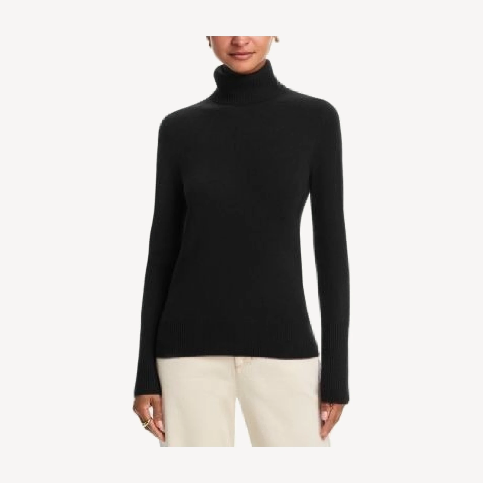 Aqua 100% Cashmere Turtleneck Sweater - Exclusive