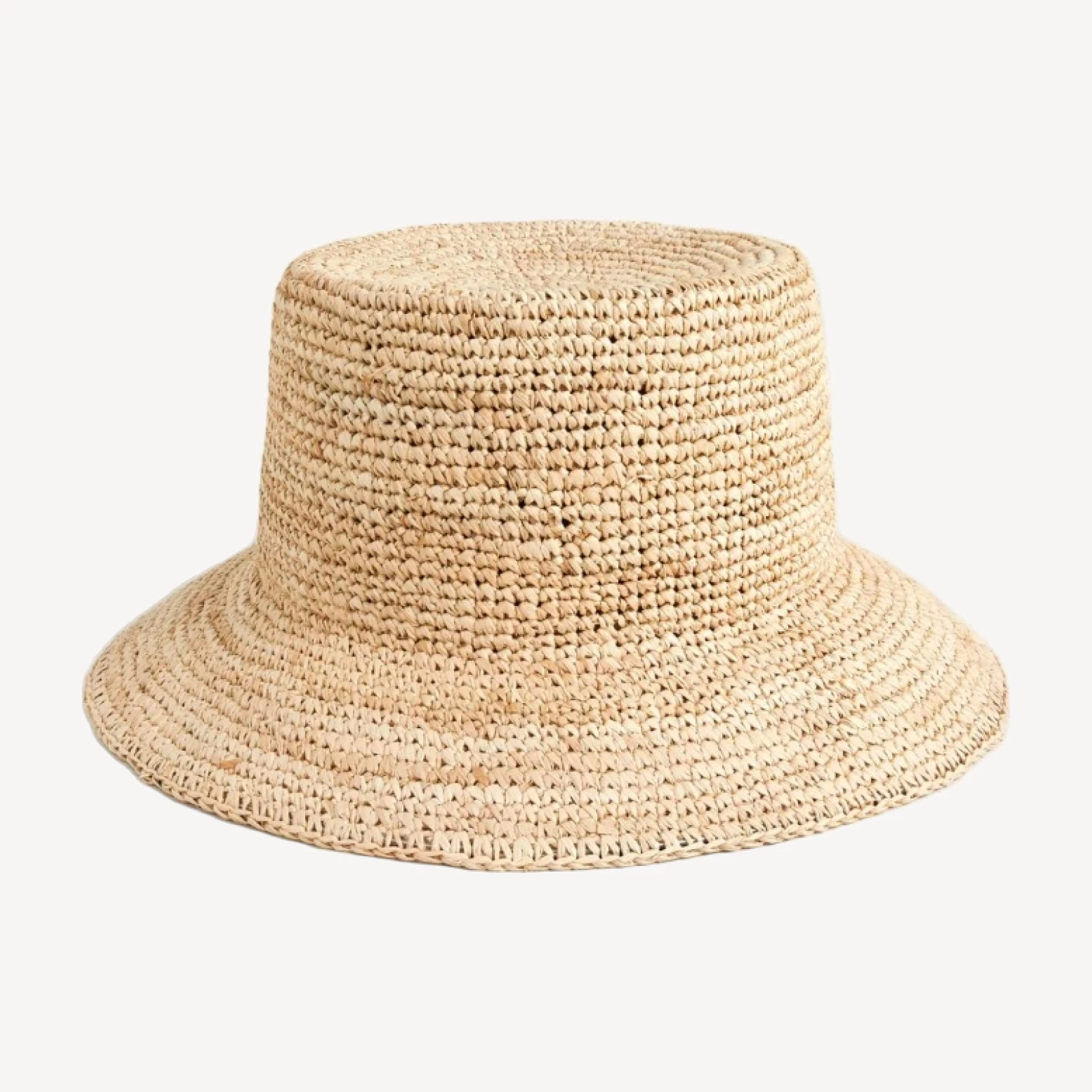 Raffia bucket hat