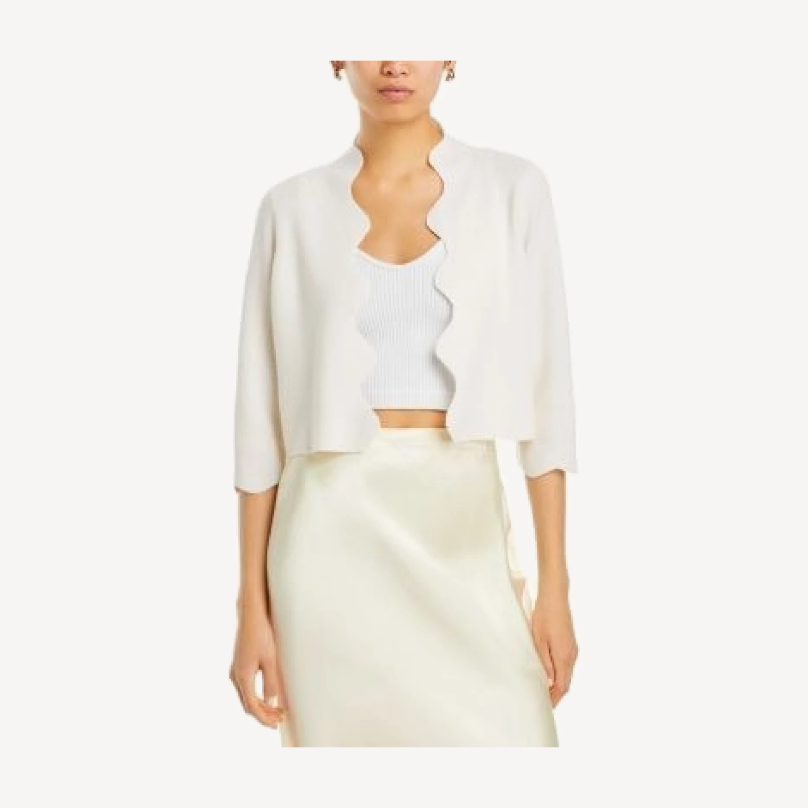 C by Bloomingdale's Cashmere Scalloped Cardigan - Exclusive