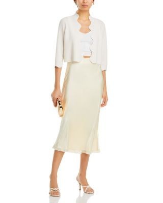 C by Bloomingdale's Cashmere Scalloped Cardigan - Exclusive