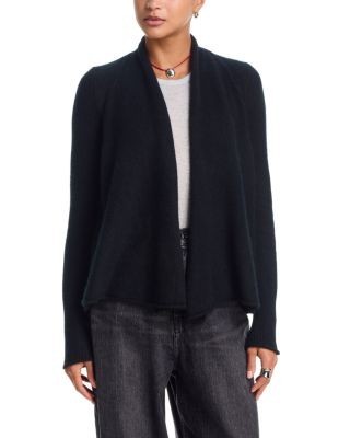 Aqua 100% Cashmere Drape Front Cardigan - Exclusive