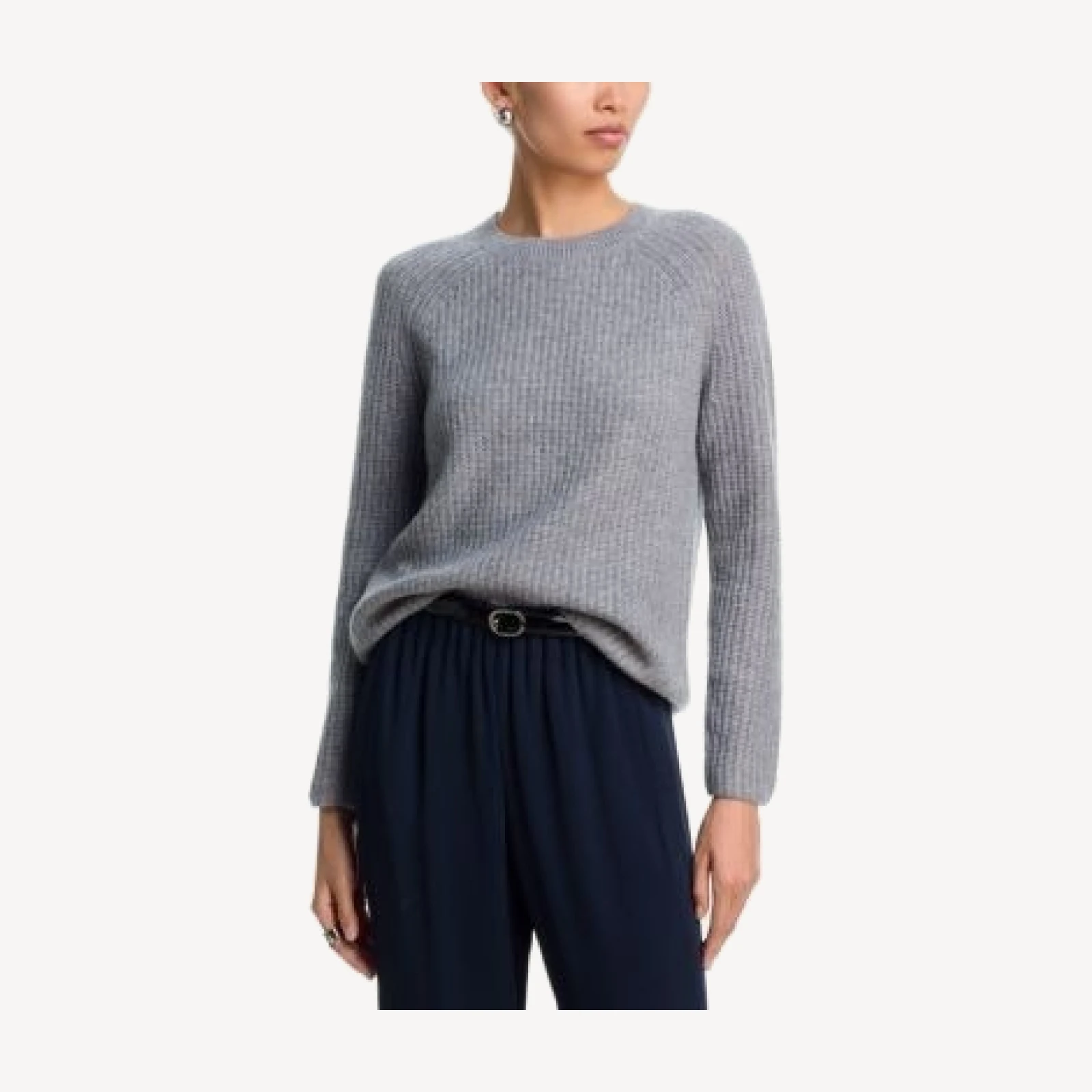 C by Bloomingdale's Cashmere Shaker Stitch Raglan Sweater - Exclusive