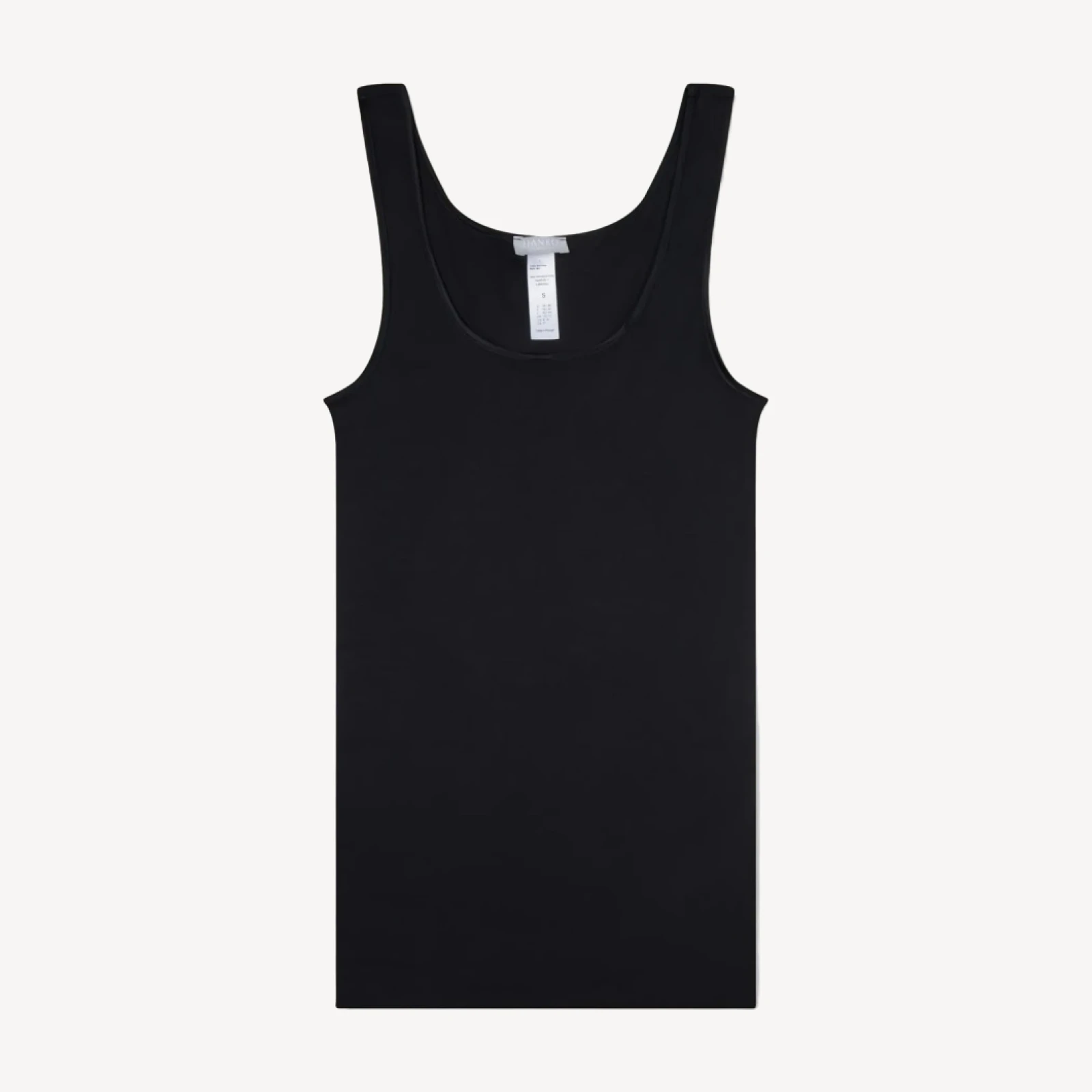 HANRO® cotton seamless round-neck tank top
