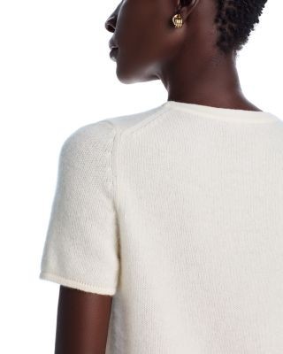 C by Bloomingdale's Cashmere Short Sleeve Cashmere Shell Top - Exclusive