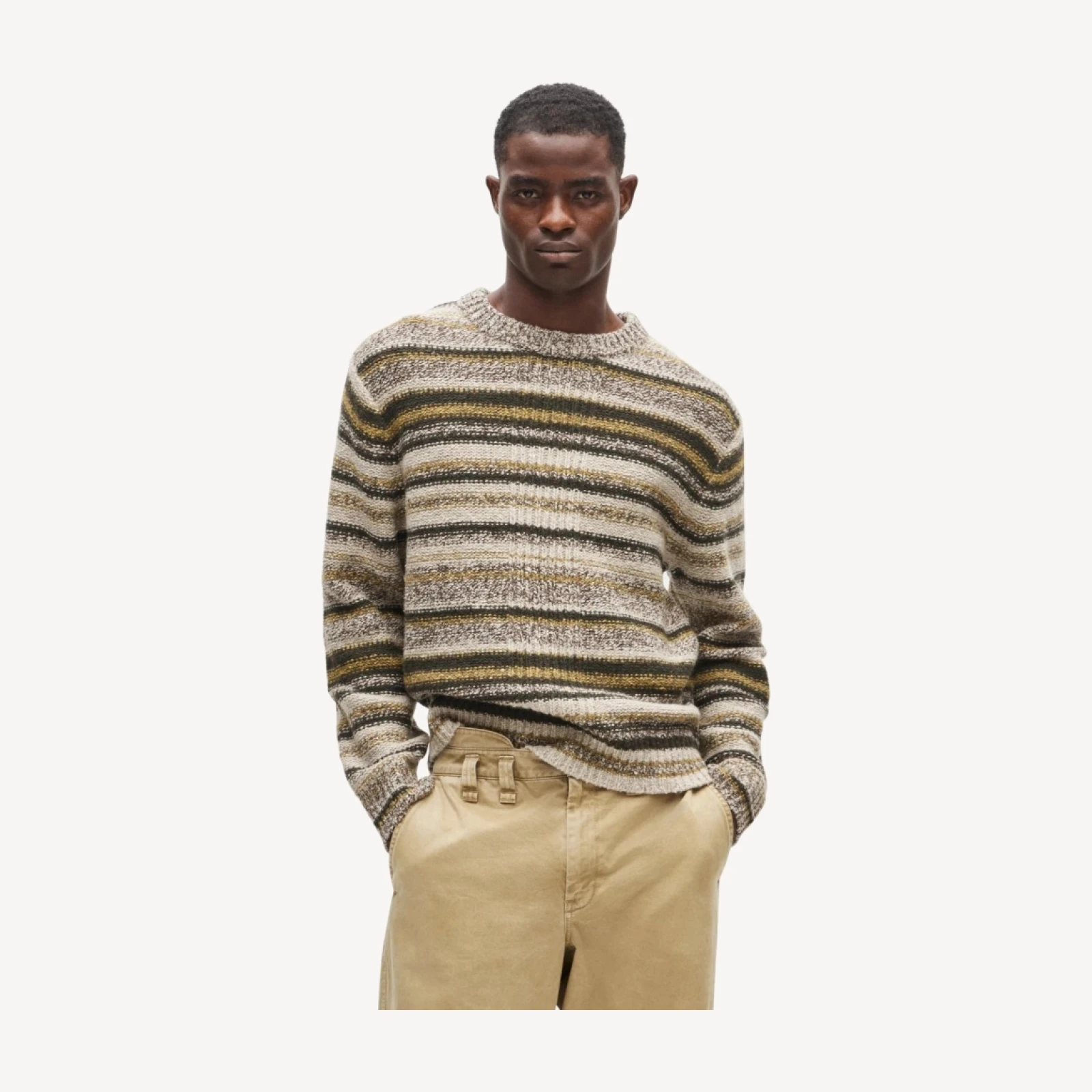 Eckhaus Latta x J.Crew striped sweater in wool blend