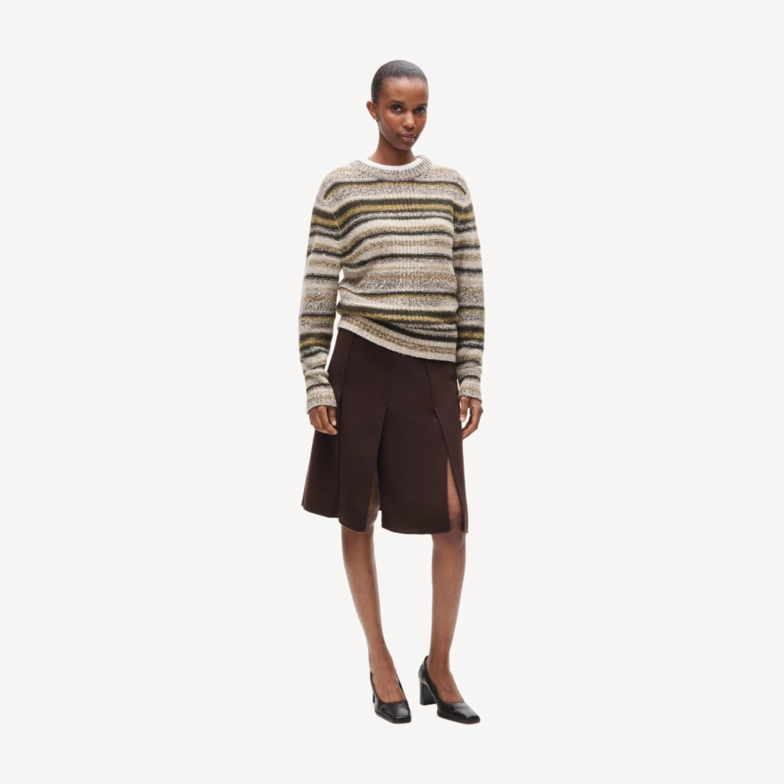 Eckhaus Latta x J.Crew striped sweater in wool blend