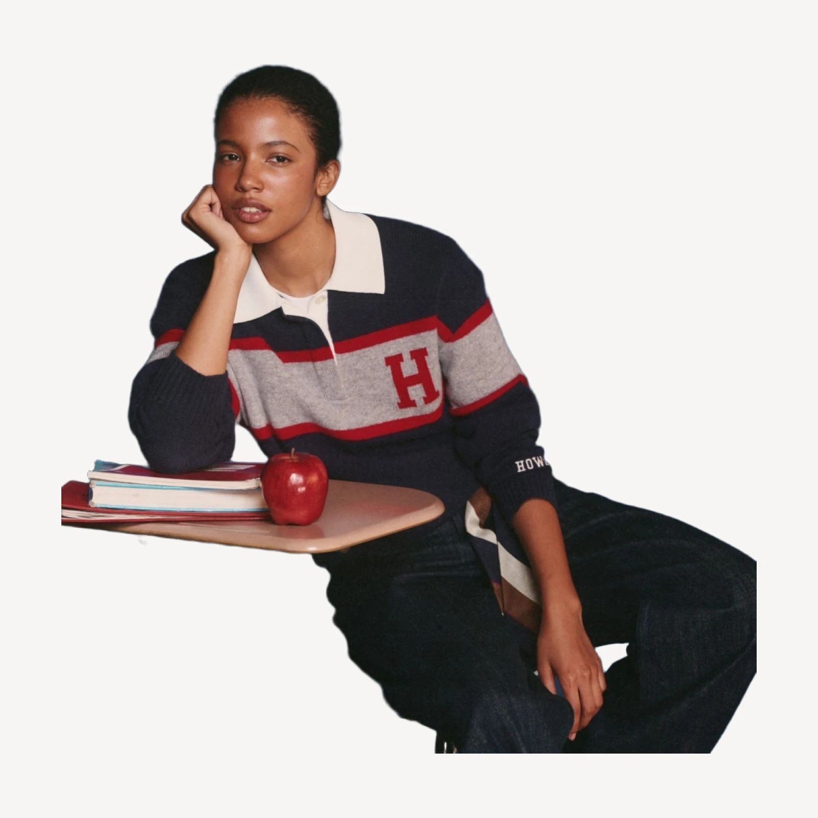 '47 x J.Crew vintage wool Howard University rugby
