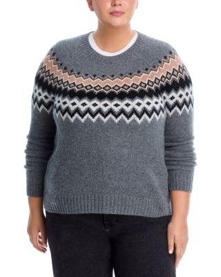 C by Bloomingdale's Cashmere Fairisle Crewneck Sweater - Exclusive
