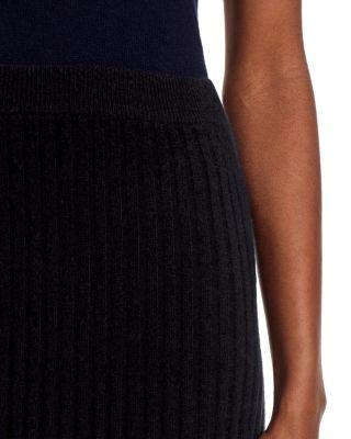 C by Bloomingdale's Cashmere 100% Cashmere Ribbed Midi Skirt - Exclusive