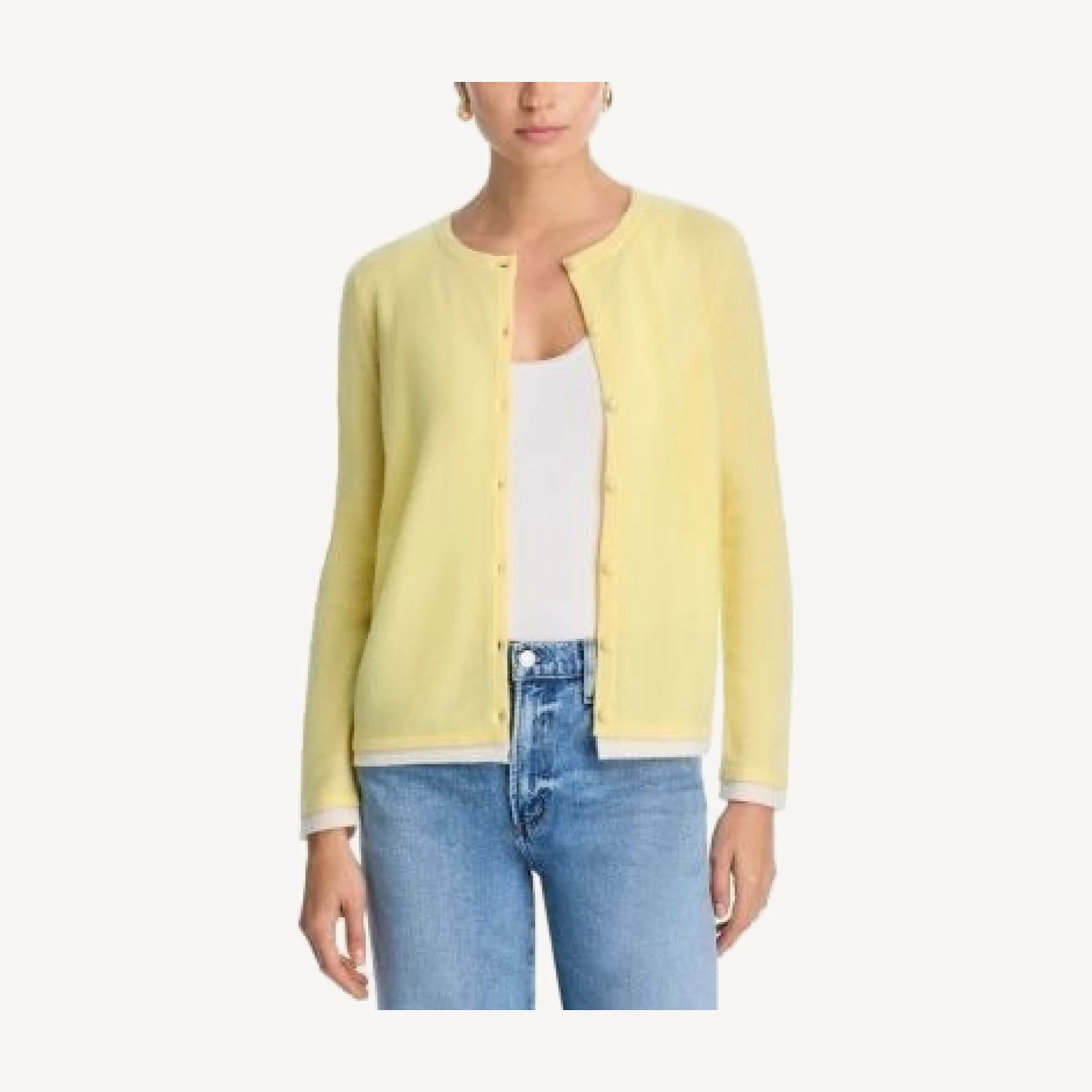 C by Bloomingdale's Cashmere 100% Cashmere Crewneck Cardigan Sweater - Exclusive