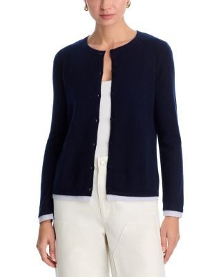 C by Bloomingdale's Cashmere 100% Cashmere Crewneck Cardigan Sweater - Exclusive